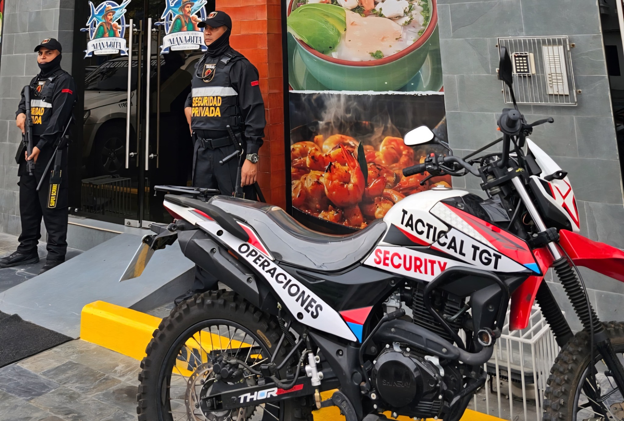 Motocicleta de vigilancia móvil